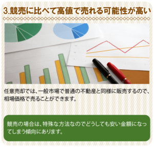 3.競売に比べて高値で売れる可能性が高い