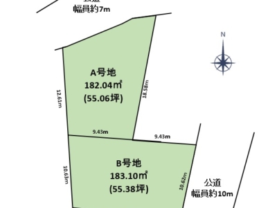 駿東郡長泉町下長窪　2区画分譲地