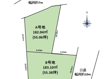 駿東郡長泉町下長窪　2区画分譲地