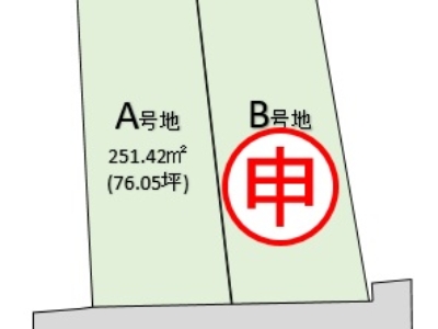 裾野市公文名　2区画分譲地