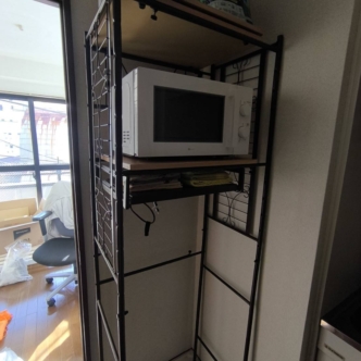 引っ越し作業　お父さん奮闘中！