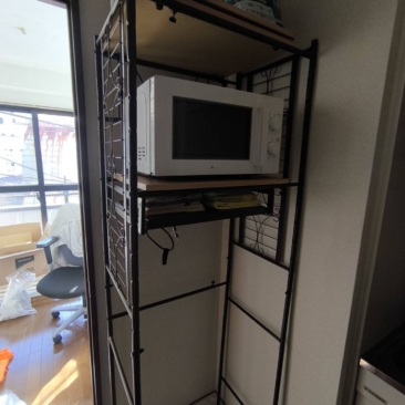 引っ越し作業　お父さん奮闘中！