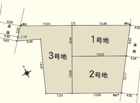 長泉町南一色第3　3区画分譲地